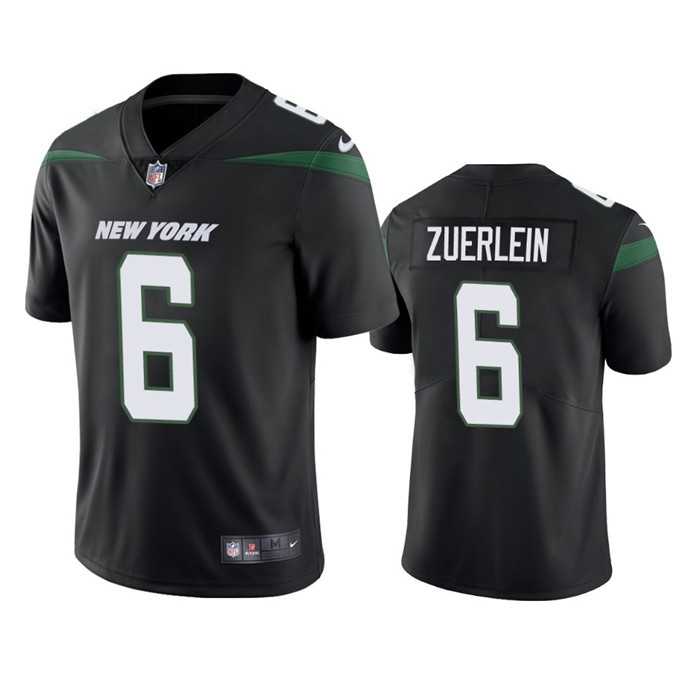 Men & Women & Youth New York Jets #6 Greg Zuerlein Black Vapor Untouchable Limited Stitched Jersey